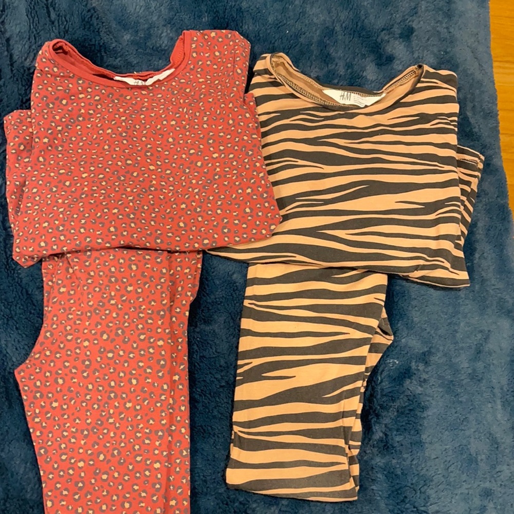 H&M matching sets fits 4 years - 6 years